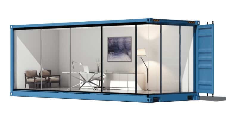 Shipping Container as a Portable Office